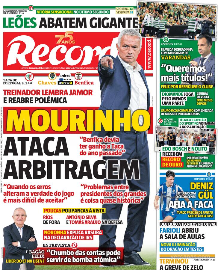 Capa Record - 2025-10-17