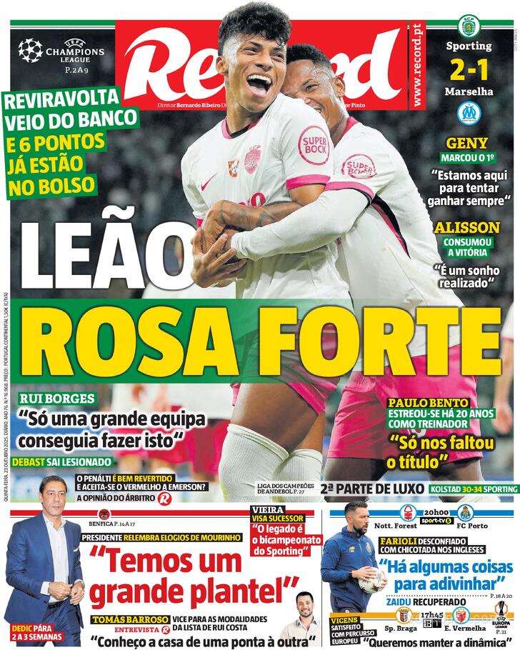 Capa Record - 2025-10-23