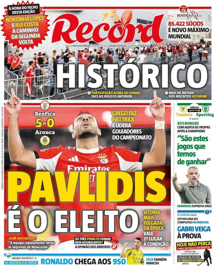 Capa Record - 2025-10-26