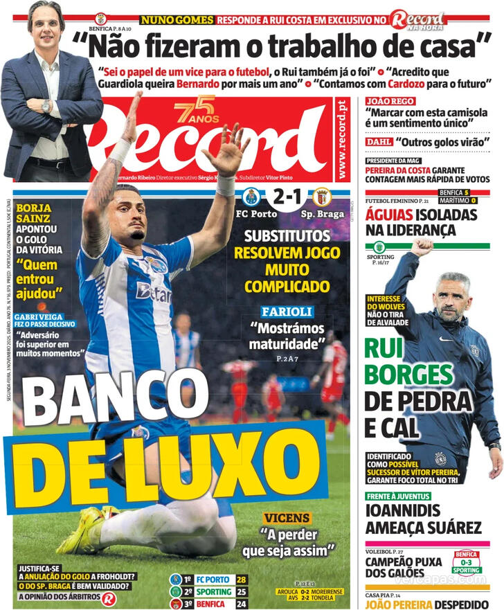 Capa Record - 2025-11-03