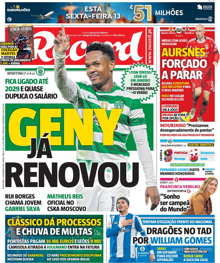 Capa Record - 2026-02-13