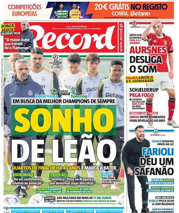 Capa Record - 2026-03-11