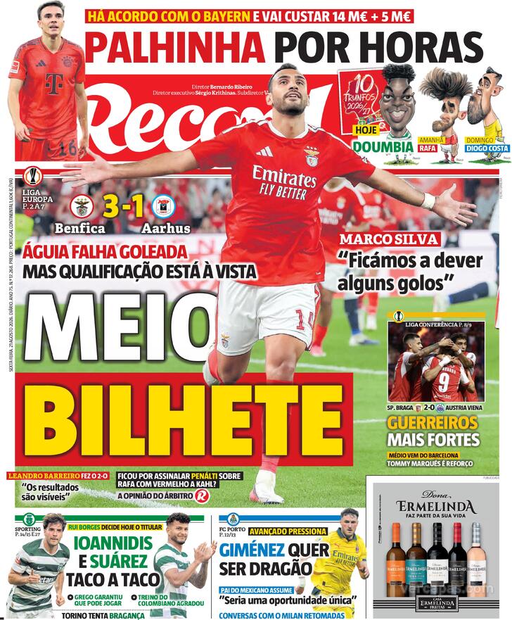 Capa Jornal Record - 2026-08-21