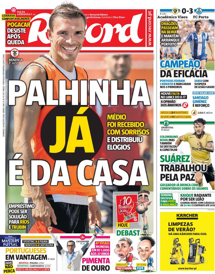 Capa Jornal Record - 2026-08-30