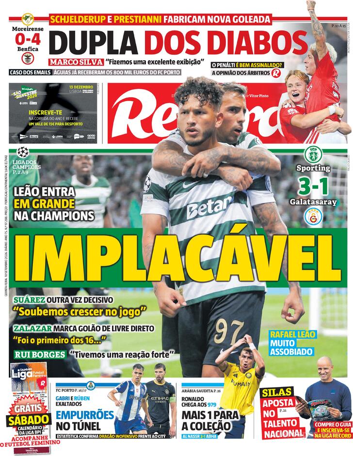 Capa Jornal Record - 2026-09-10