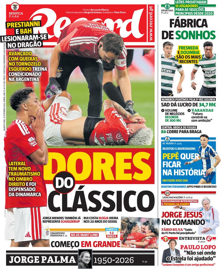 Capa Jornal Record - 2026-09-23