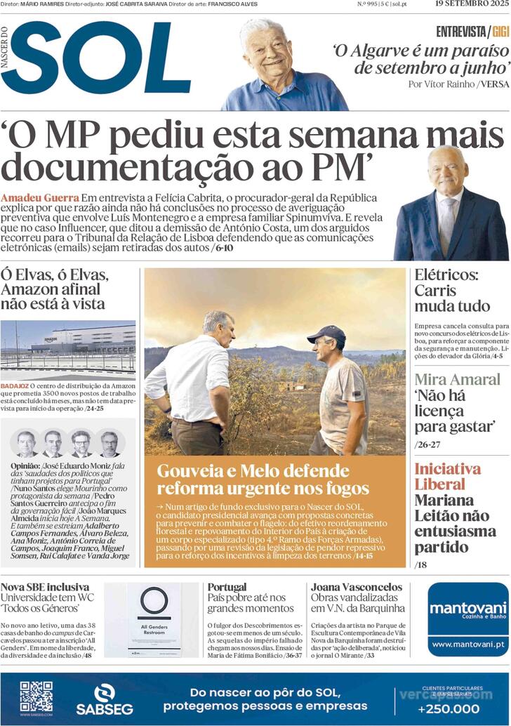 Capa SOL - 2025-09-19