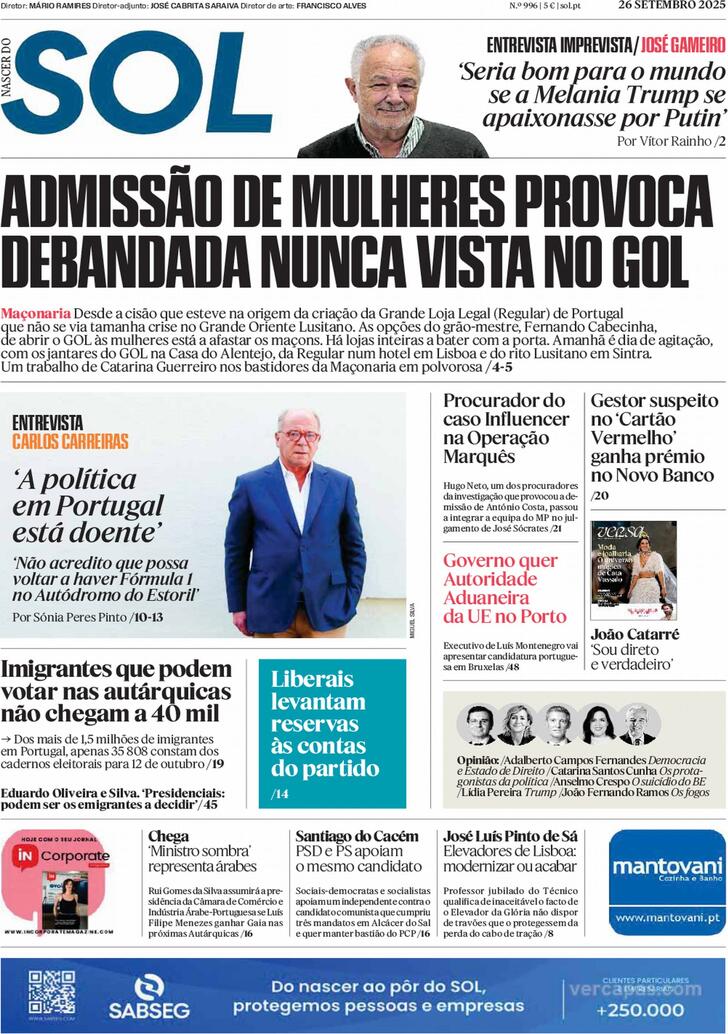 Capa SOL - 2025-09-26