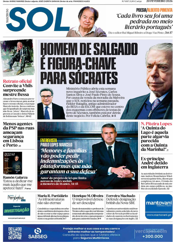 Capa SOL - 2026-02-20