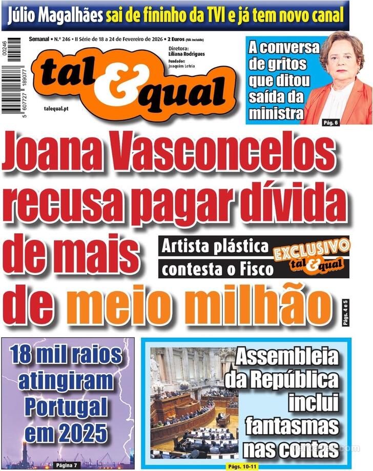 Capa Tal & Qual - 2026-02-18