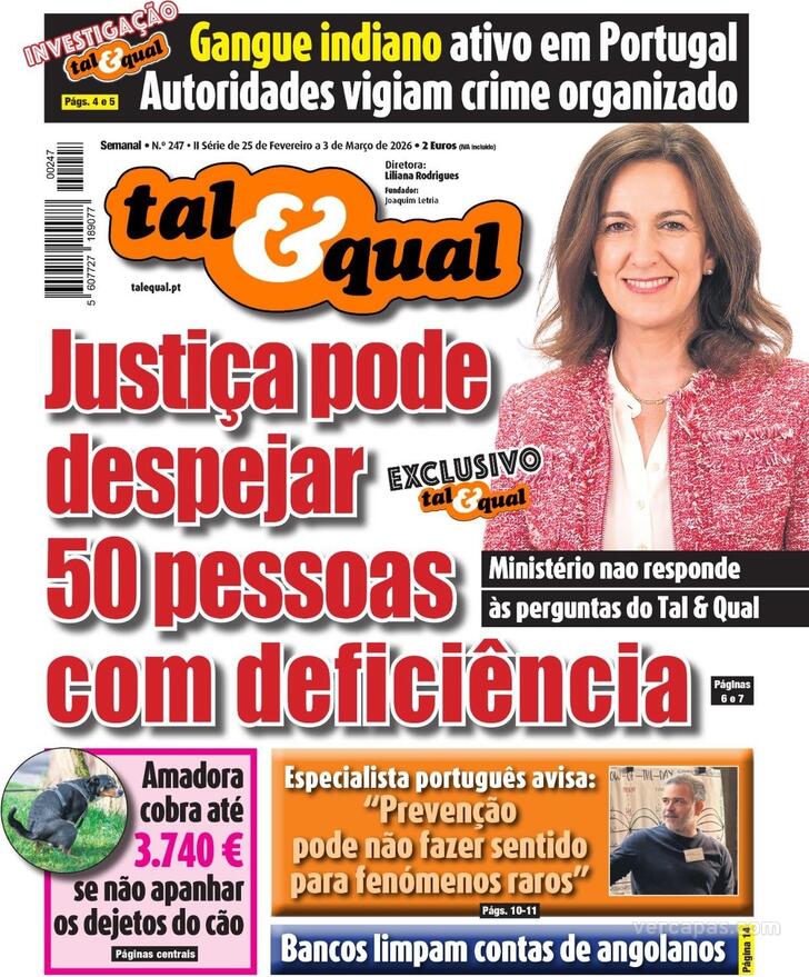 Capa Tal & Qual - 2026-02-25