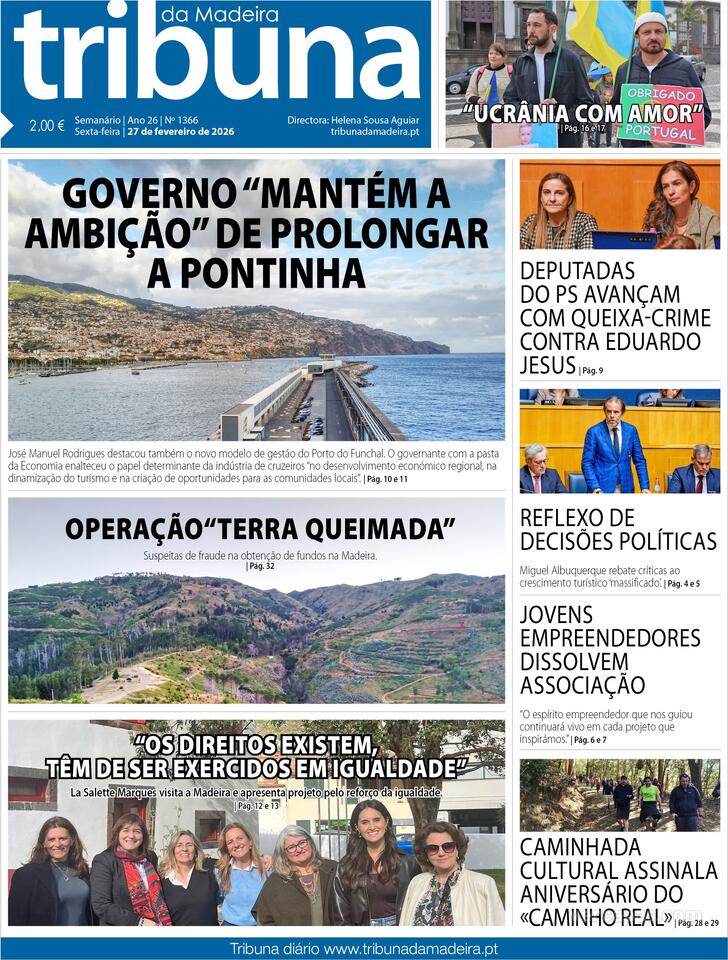 Capa Tribuna da Madeira - 2026-02-27