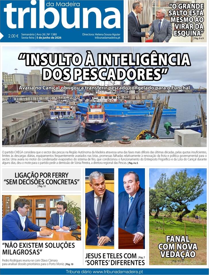 Capa Tribuna da Madeira - 2026-06-04