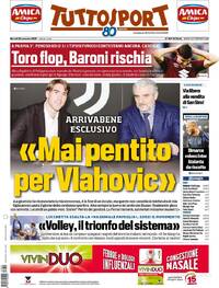 Capa Tuttosport de 2025-09-30