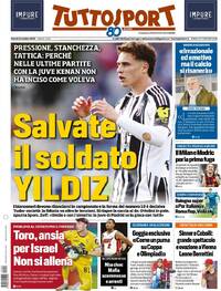 Capa Tuttosport de 2025-10-24