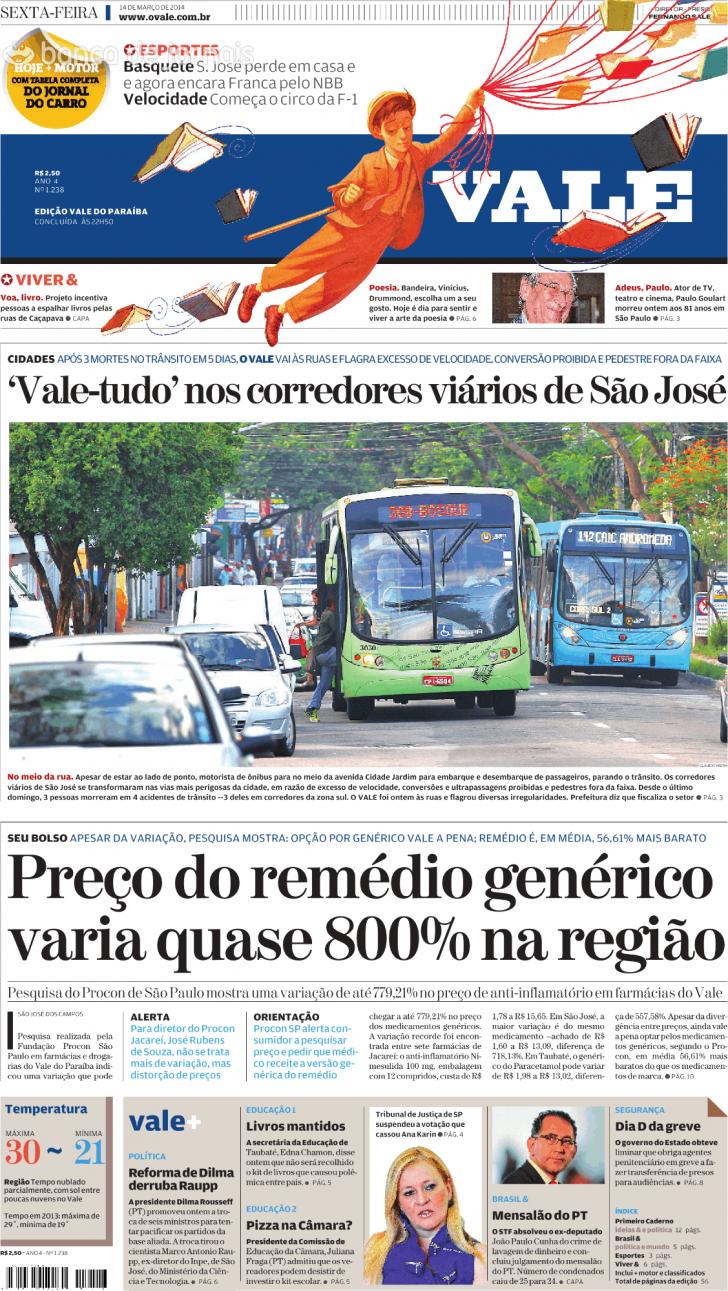 Capa ValeParaibano - 2014-03-14