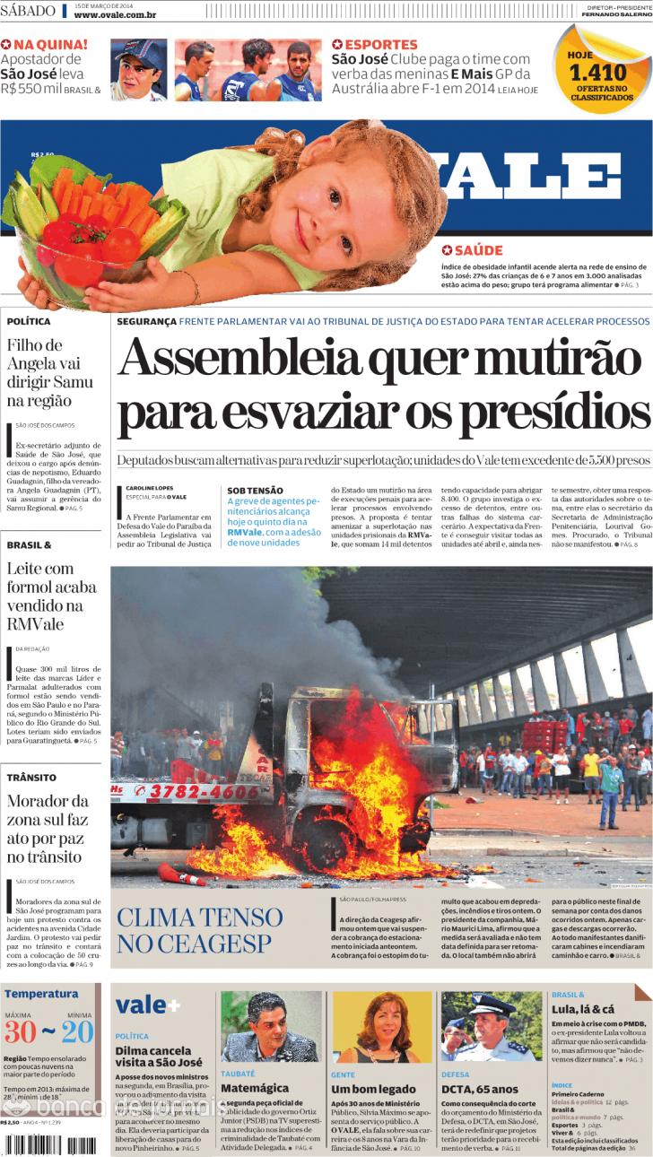 Capa ValeParaibano - 2014-03-15