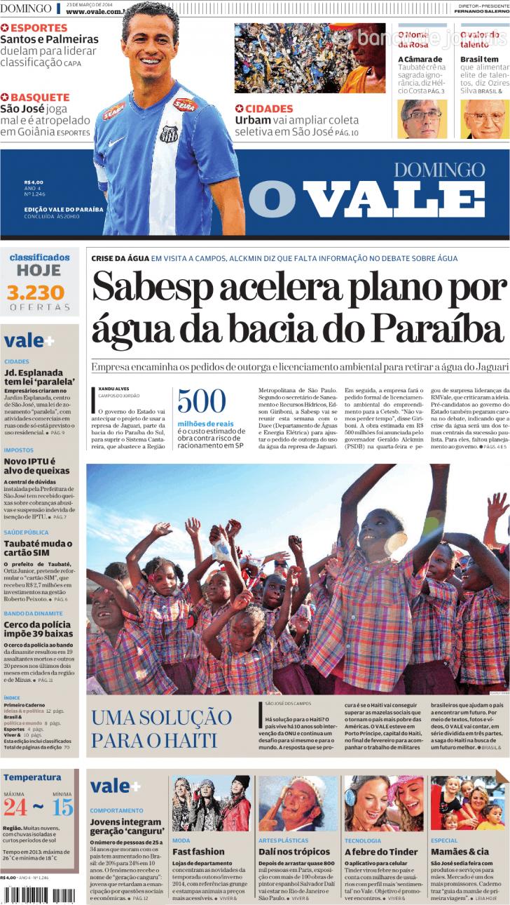 Capa ValeParaibano - 2014-03-23