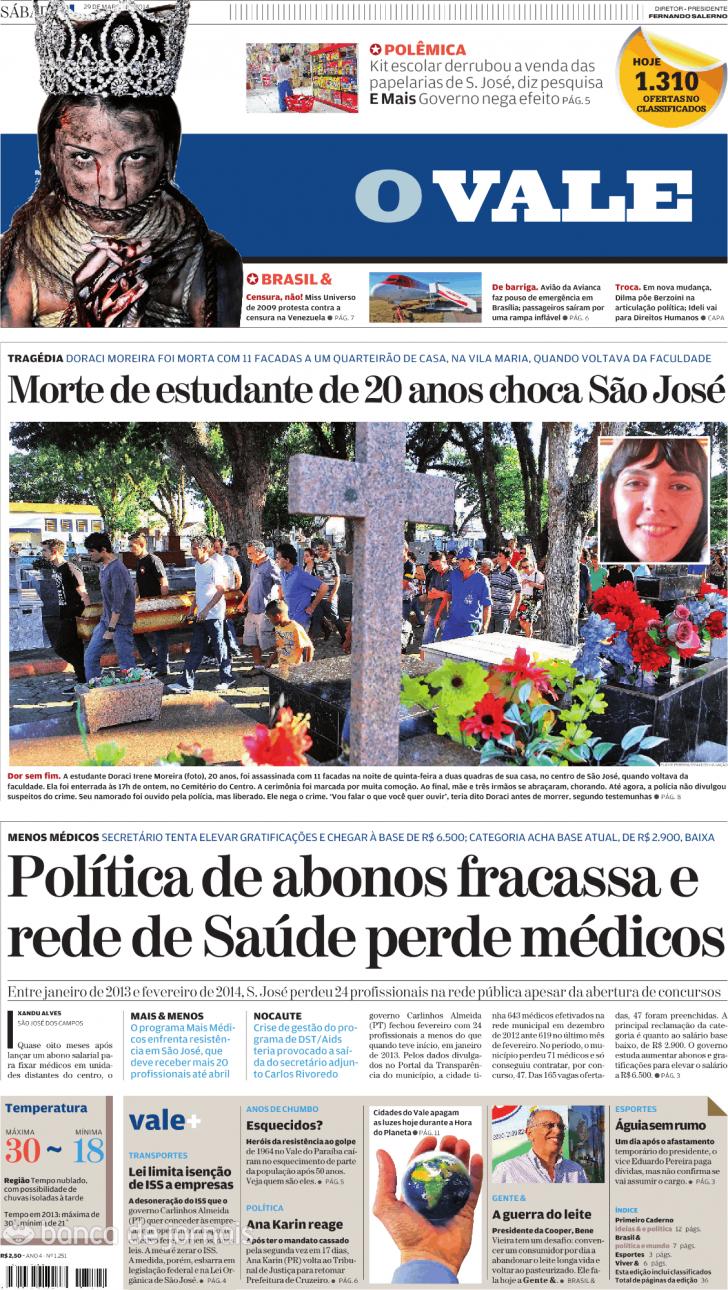 Capa ValeParaibano - 2014-03-29