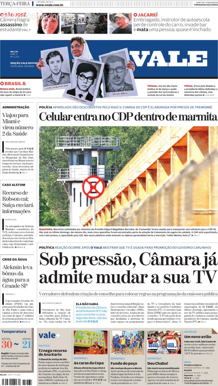 Capa ValeParaibano - 2014-04-01