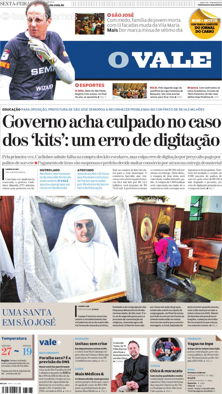 Capa ValeParaibano - 2014-04-04