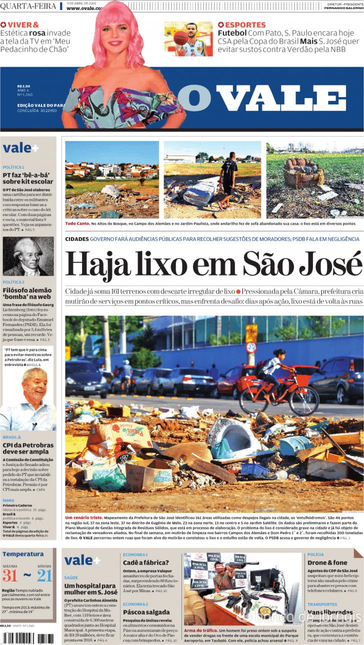 Capa ValeParaibano - 2014-04-09