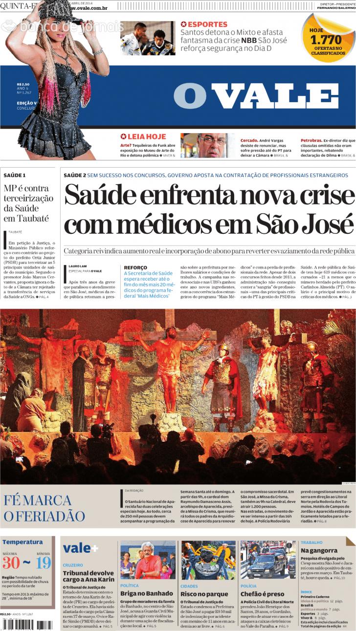 Capa ValeParaibano - 2014-04-17