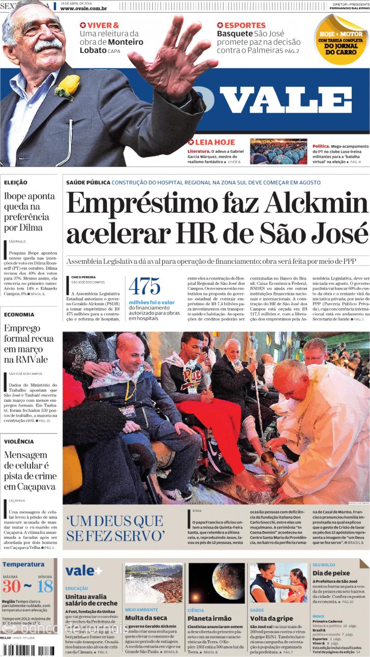 Capa ValeParaibano - 2014-04-18