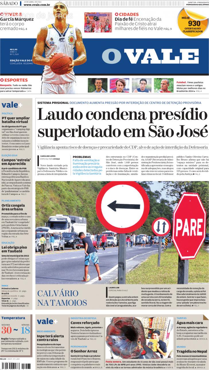 Capa ValeParaibano - 2014-04-19