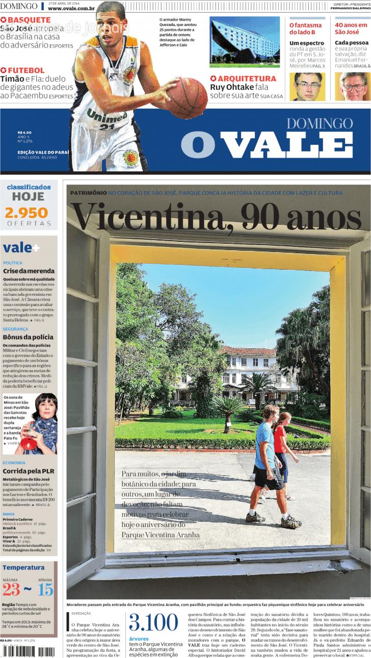 Capa ValeParaibano - 2014-04-27