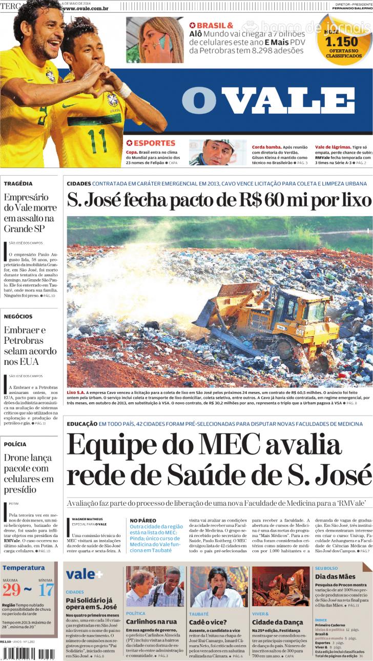 Capa ValeParaibano - 2014-05-06