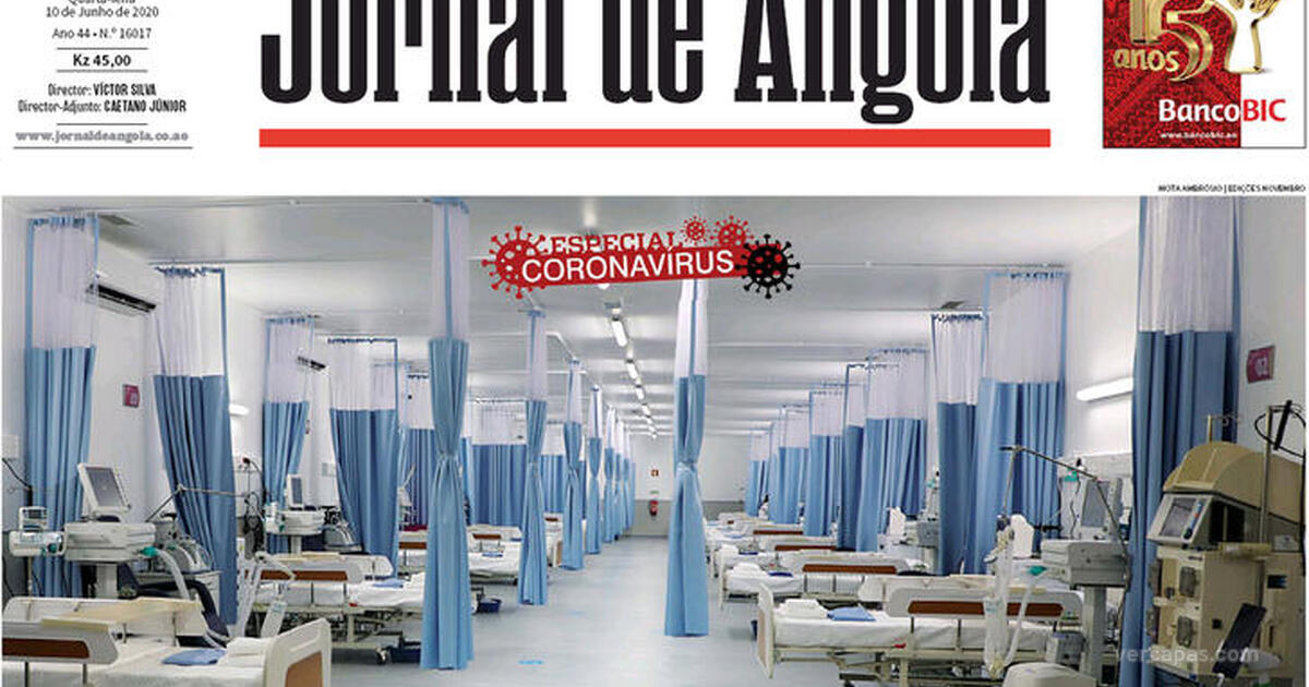 Capa Jornal De Angola De 2020 06 10 